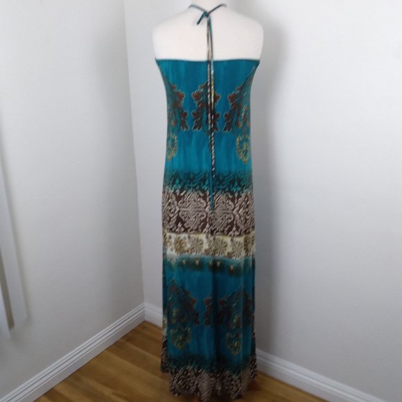 💥 EUC Halter Neck String Colorful Summer Dress, See Measurements - Picture 7 of 8